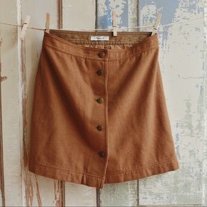 *MADEWELL* Snap Button Mini Skirt